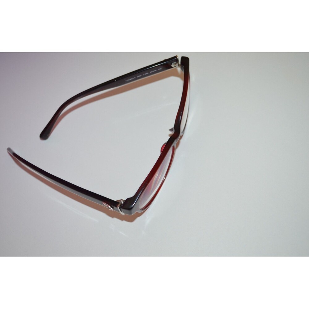 CHANEL 3243 c.539 Tweed Bordeaux Brown Red Eyeglasses Frames Italy 53-16-135 - Picture 13 of 15